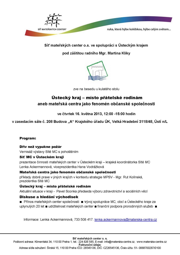 Ústecký kraj - místo přátelské rodinám