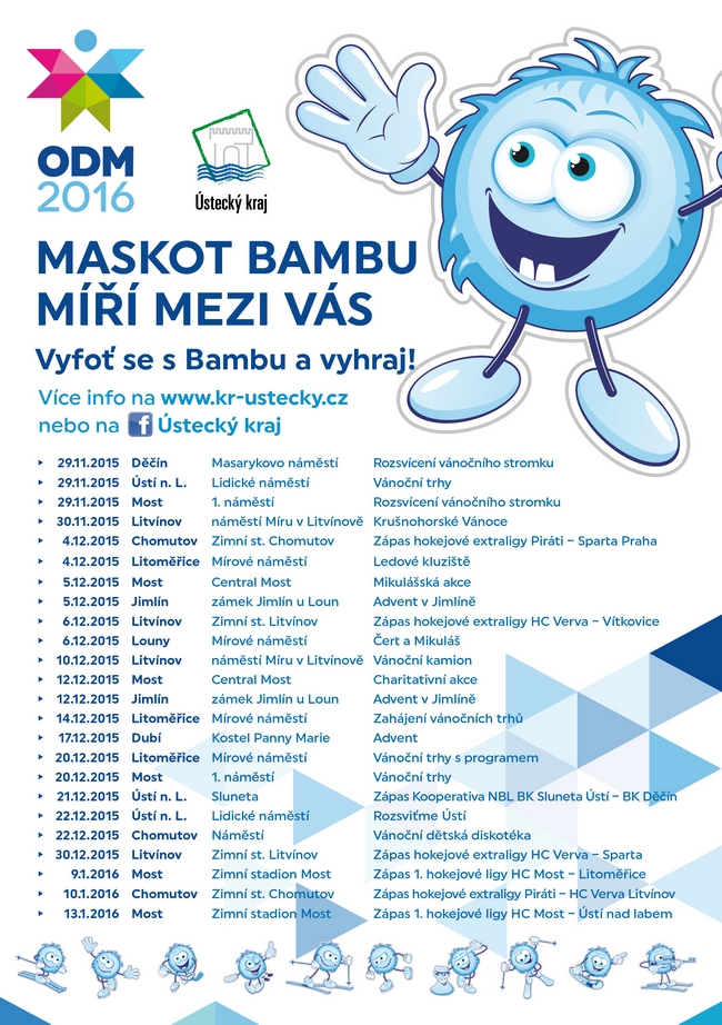 Maskot Bambu míří mezi vás