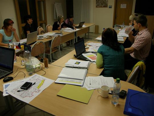 Setkání projektových partnerů dne 14.4.2011v Mostě