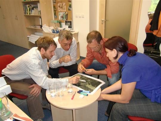 Odborná diskuze při návštěvě německých partnerů