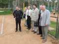 Představitelé kraje na hřišti odbíjené