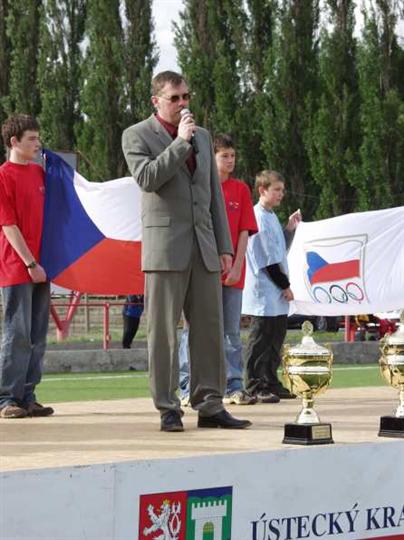 Soutěžící pozdravil náměstek primátora Mgr. Jelínek