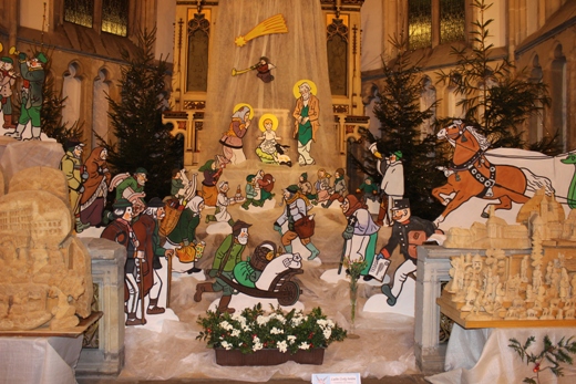 Výstava betlémů v ústeckém šikmém kostele