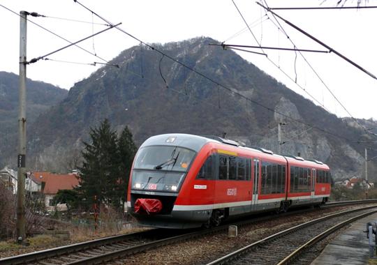 Trať 073, linka U7. Valtířov (od Velkého Března) 13.3.2010