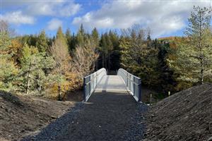 Nová turistická lávka přes Stožeské sedlo