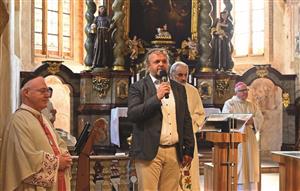 Klášter Kadaň - vysvěcení kostela