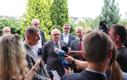 Premiér Andrej Babiš navštívil v úterý 27. července 2021 Ústecký kraj