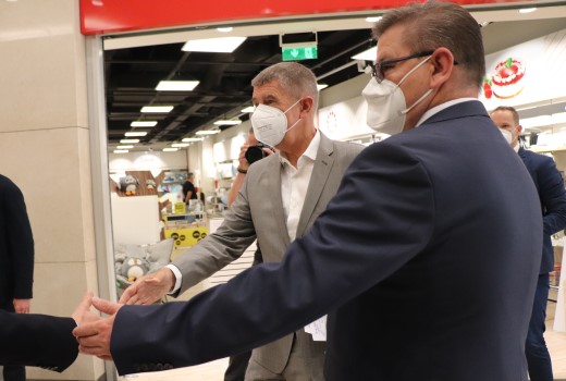 Premiér Andrej Babiš navštívil v úterý 27. července 2021 Ústecký kraj