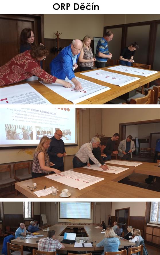 Pracovní skupina pro ORP Děčín se scházela v budově B děčínského magistrátu.