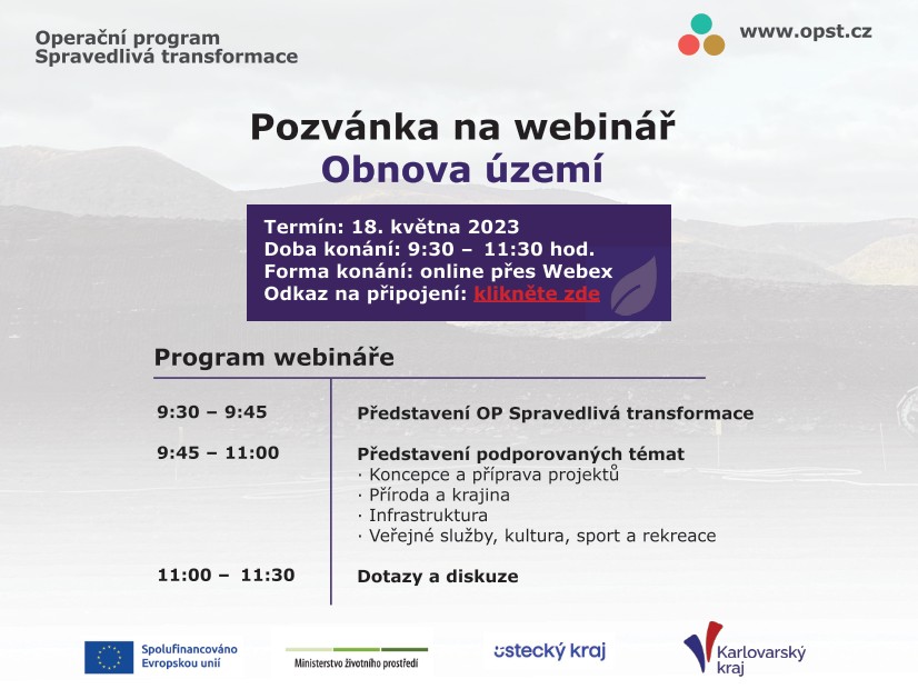 Webinář - Obnova území
