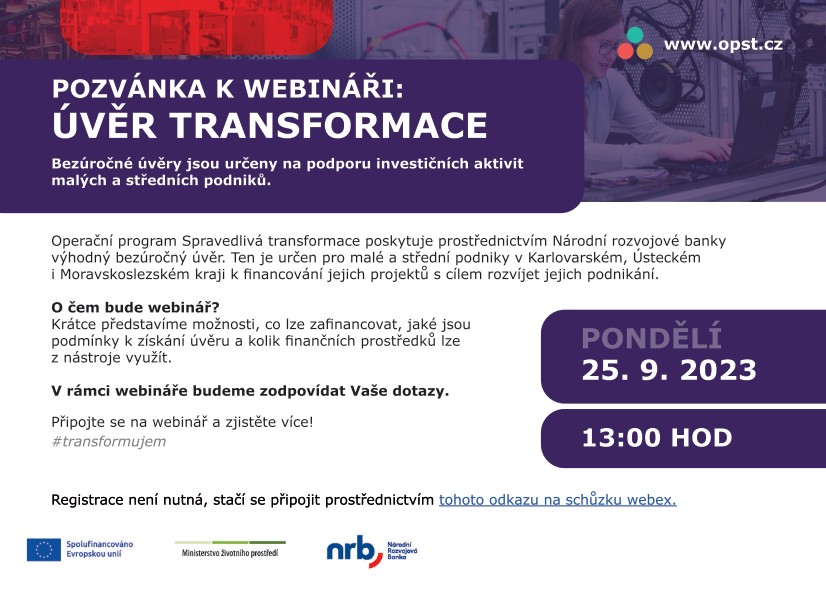 Webinář - Úvěr transformace