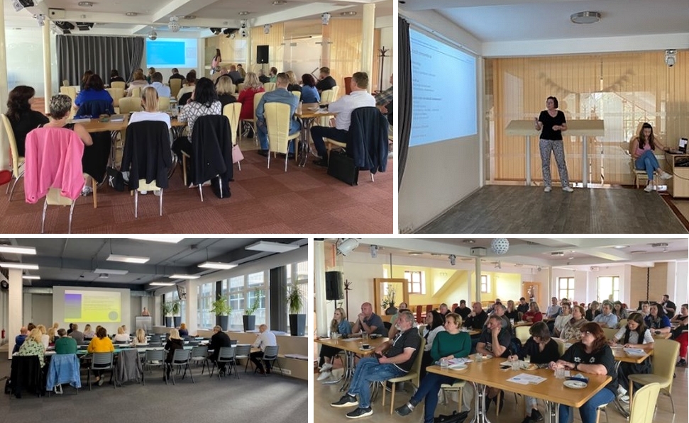 Školení - koláž fotograií