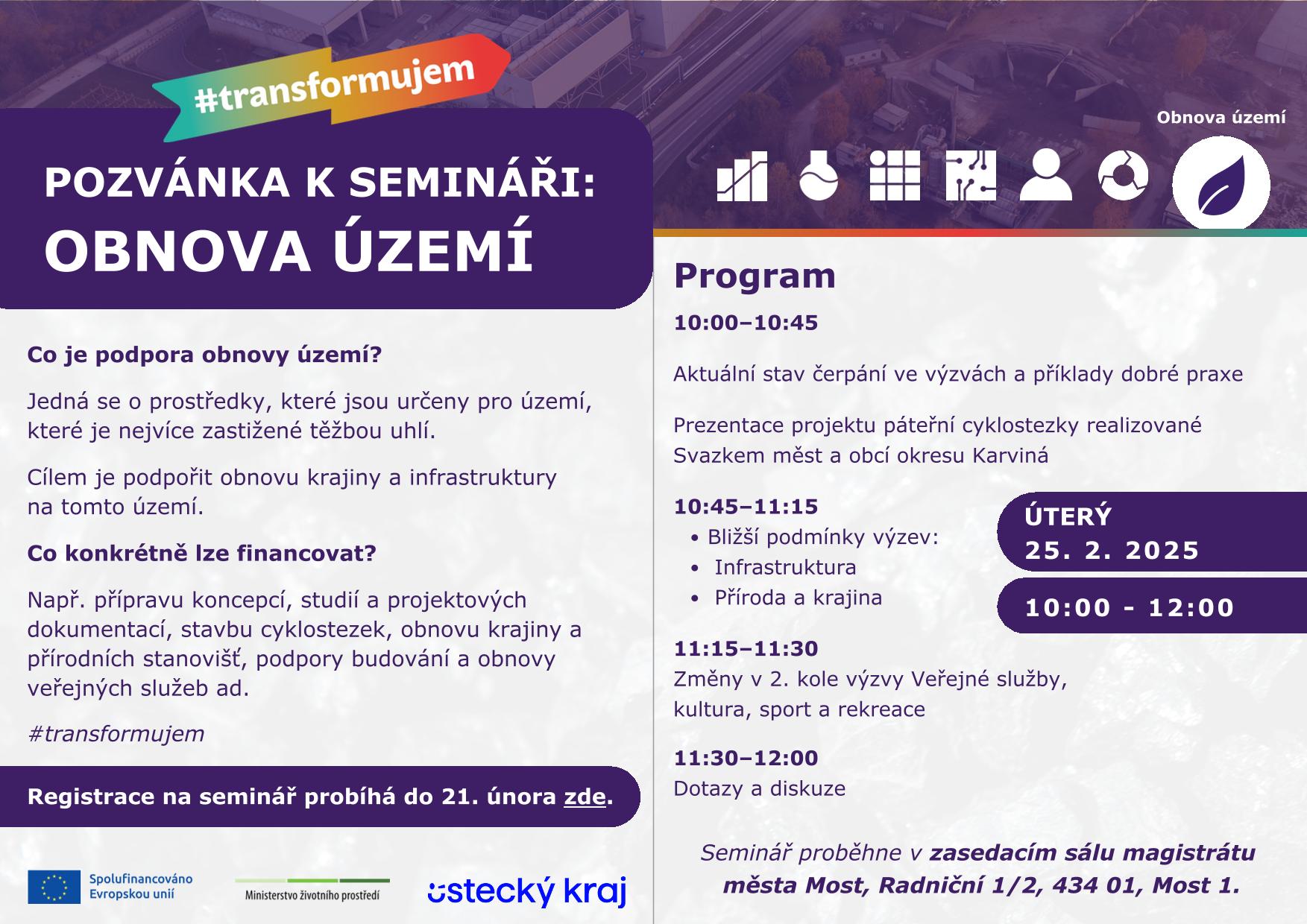 seminář - obnova území
