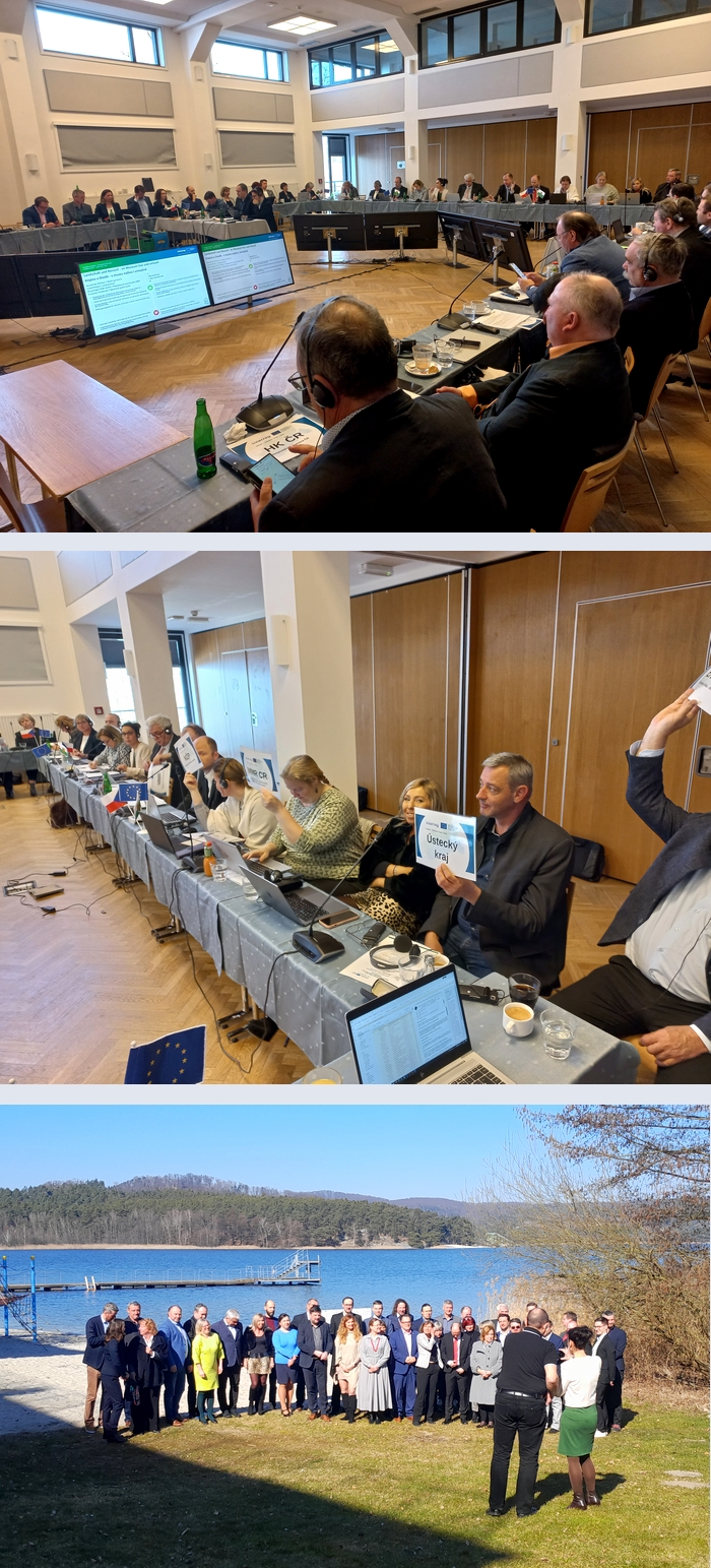 Koláž fotografií z jednání Monitorovacího výboru - Doksy